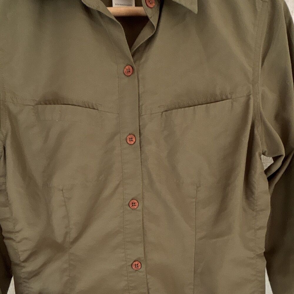 The North Face Women’s Green Breathable Button-Up Shirt Long Sleeve XS/TP - Picture 5 of 16